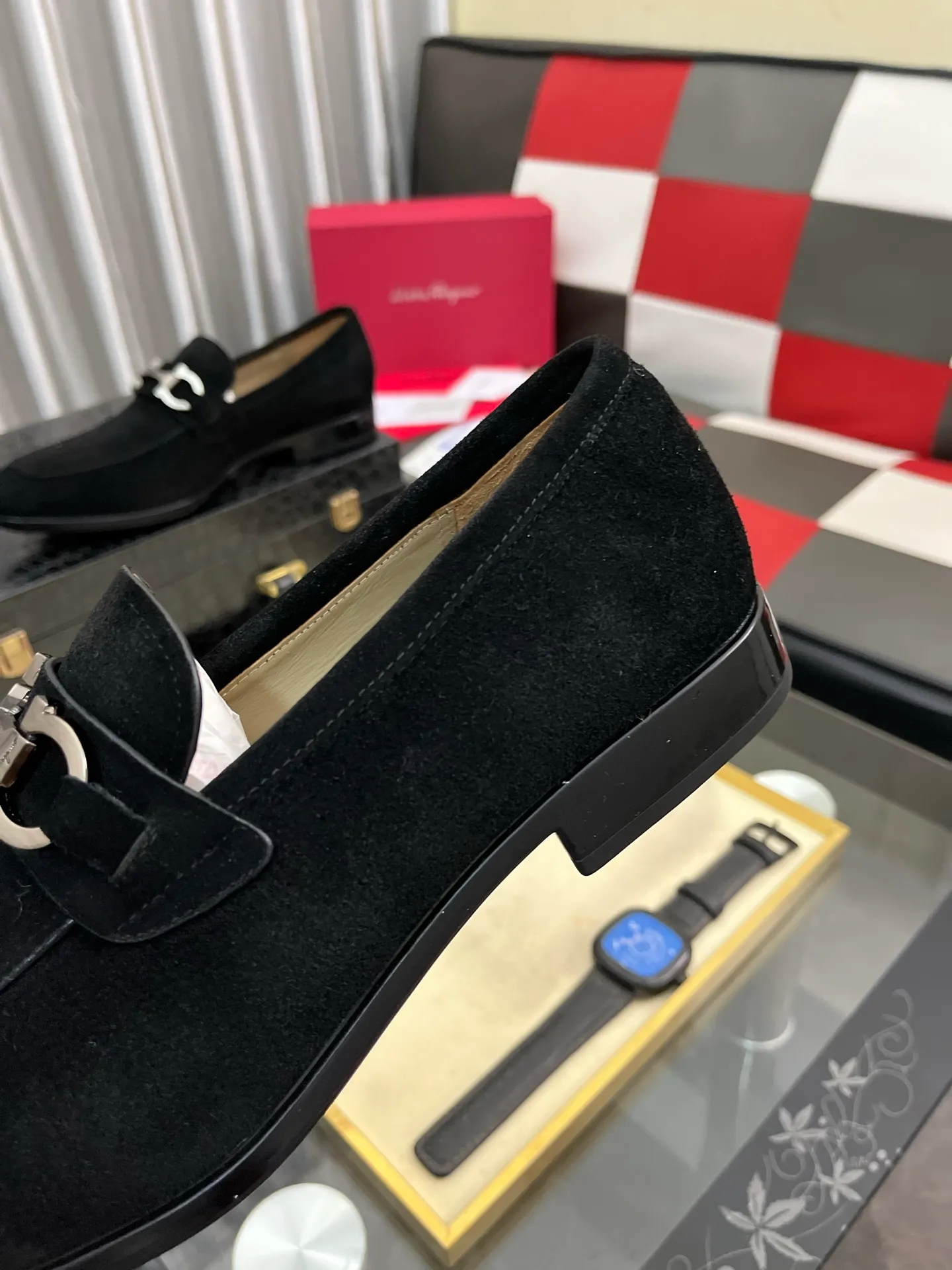 Men's shoes 💰600⌚️⌚️[Salvatore Ferragamo] Ferragamo business leather shoes, 1:1 top purchasing quality, imported selected original calfskin for the uppers, imported original soft water-dyed cowhide for the inner feet, imported original customized Italian handmade lightweight foam outsole, size: 39-44 5️⃣ options available